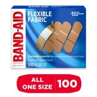 Band-aid Brand Flexible Fabric Adhesive Bandages  All One Size  100 Count