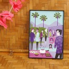 Shag Josh Agle Tis The Season Desert Party Framed Art Print Card Pop Tiki  J12