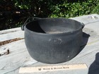 1800 s Antique Clark   Co  2 Two Gallon Cast Iron Oval Pot England W  Handle