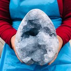 10 23lb Natural Blue Celestite Geode Quartz Crystal Mineral Specimen Healing
