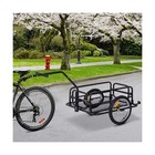 Aosom Bike Cargo Trailer  Bicycle Trailer  Heavy-duty Bike Wagon Cart  Foldab   