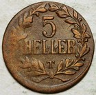 1916 D o a  German East Africa 5 Heller  high Grade 