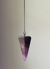 Amethyst Crystal Pendulum Divination Dowsing Reiki Chakra Tool Purple