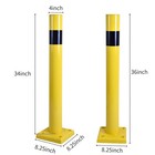 36 h 4pack 4  Diameter Springback Safety Bollard Post For Parking Garage Use
