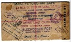 Mega Rare 1945 Tin Can Canoe Mail Niuafoou Island Tonga Cover Opened By Censor 