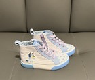 Nwob Bluey Kids High Top Sneakers Us 11 Lace-up Zipper Non-slip Star