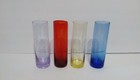 4 Multi Color 5  Double Shot Glasses 4 Oz - Whiskey Tequila Cordial Bar Pub Lr3