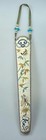 Antique Chinese China Qing Silk Embroidery Fan Case Cover Handicraft Gold 19c
