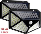 Solar Power 100 Led Light Pir Motion Sensor Outdoor Security Lamp Wall Garden