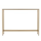36  Silver And Gold Mirrored Glass Console Table