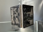 Queen Of Clubs 1819 Imperial Russian Silver Niello Playing Card Case Moscow