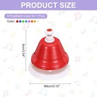 8 Note Diatonic Hand Musical Bells Desk Bells  Mixed Colors