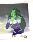 1996 The Incredible Hulk  She-hulk - Tv Production Hand Painted Cel   Background