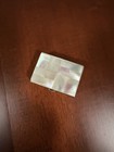 Vintage 1950s Mother-of-pearl Brass Tone Pill Box   Trinket Box
