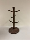 Wooden Mug Tree - Hearth   Hand    With Magnolia Pickled Black  G128