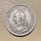 1891 Great Britain United Kingdom Threepence Queen Victoria 3d  2