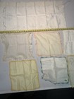 Vintage Linen Handkerchief Lot Irish Linen Lace Trim Embroidered   Dresser Scarf
