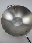 All-clad 10    Stainless Steel Stir Fry Wok Pan     Flat Bottom     Usa Made