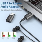 Usb To 3 5mm Jack Audio Adapter  2-pack   Headset     