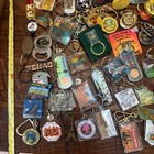 Lot Of 90  Vintage Keychains 80-90s Usa States Travel Tourist Souvenirs