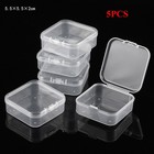Clear Small Plastic Storage Box Jewelry Beads Organizer Case Container Durable
