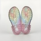      New Toddler Girl Us 11 Light Up Glitter Rainbow Boots Rain Boots Shoes     