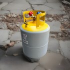 50lb Recovery Tank Reclaim Refrigerant 4 Hvac Split Unit Y-shape Valve 1 4    Sae