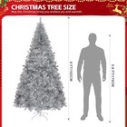 6 Ft Artificial Christmas Tree Unlit Hinged Xmas Pine Trees With 800 Branch Tips
