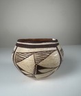 Vintage Acoma Pueblo Pottery Mini Jar   Olla     Signed Acoma N m 