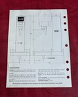 1960s Coca-cola Dole Single Electric Fountain Dispenser Spec Sheet