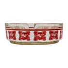 Vintage Glass Ashtray   Miller High Life Beer   Miller Brewing Co   Milwaukee Wi