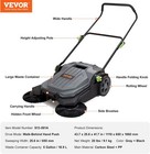 Walk-behind Hand Push Floor Sweeper  25 6  Sweeping Width Floor Sweeper Vevor
