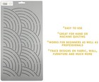 Quilting Stencil Baptist Fan Border Hand Quilt Pattern 3 5  Wave Design Template
