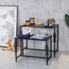 Industrial Retail Display Tables  Standing Clothing Shoes Display Rack  Set Of 2