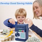 Electronic Kids Atm Piggy Bank     Password Lock  Coins  Paper Money And Savings