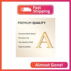2 Pack Official Greek Wooden Letters For Crafts  Alpha - 1  Classic Font Single