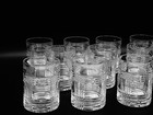 Ralph Lauren Crystal  glen Plaid  10 Oz Dbl Old Fashioned Glass  4 1 8  X 3 1 8 