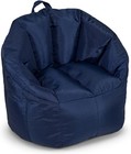 Navy Milano Bean Bag Chair - Perfectly Filled  Durable  Easy Care For Relaxation