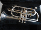 Yamaha Ycr2330ii Japan Bb Silver Plated Cornet In Case