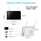 Wireless 10ch Nvr Monitor Recorder Security System Outdoor Audio Wifi Home Cctv