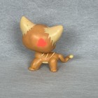 Hasbro Rare Littlest Pet Shop  525 Orange Striped Shorthair Cat Blue Eyes Read