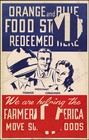 1914 Food Stamps Helping Farmers Of America Reproduction Poster Wall Art