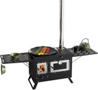 Sotech Large Black Portable Camping Stove W  Oven   Chimney For Hot Tent Outdoor