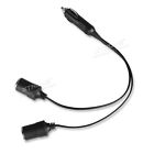 2 In 1 Car Cigarette Lighter Socket Adapter Power Splitter Lead Charger Dc 12v