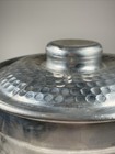 Vintage Hammered Aluminum Insulated Lidded Ice Bucket Made In Italy