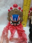 Vintage Set Of 2 Chinese Masks With Beards Wall Decor Made In Hong Kong 