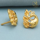 Bis 916 Hallmark Gold Baby Stud Earrings 1 4cm Safe Kids Jewelry 3 74g