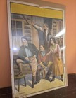 Rare Antique Western Cowboy Cowgirl Stock Poster Americana Theatrical Artwork