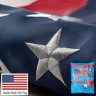 Us American Flag Luxury Heavy Duty Embroidered Stars Sewn Stripes Nylon Grommets
