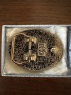 Vintage Usa Butterfly Belt Buckle Gold Silver Tone Western Floral 2 5    Oval